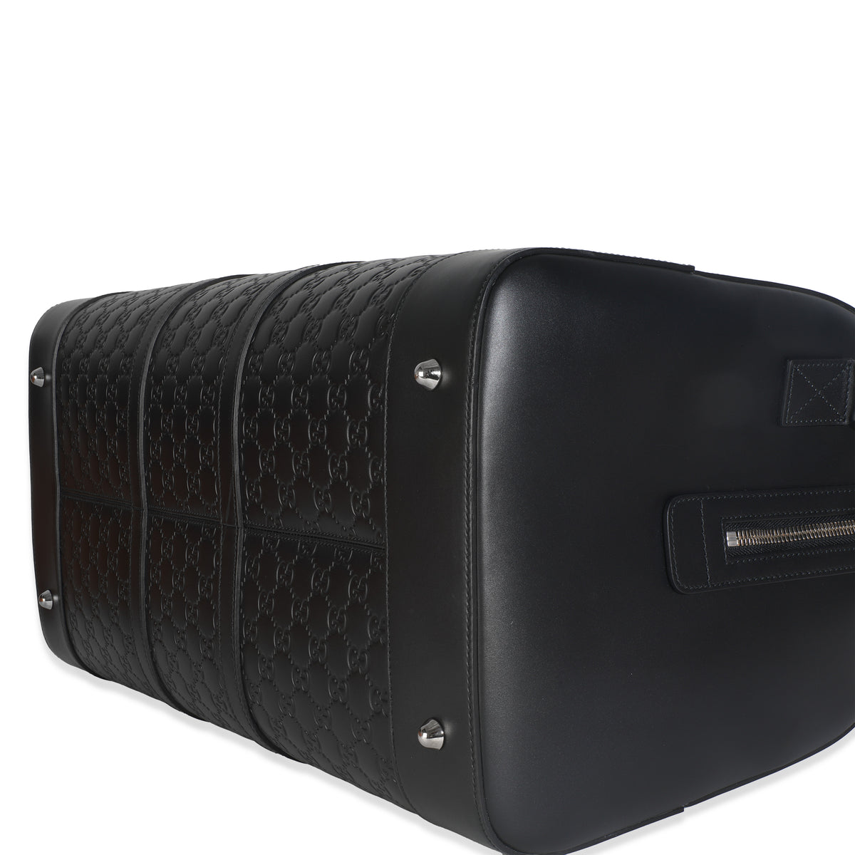 Black Guccissima Signature Medium Duffle Bag