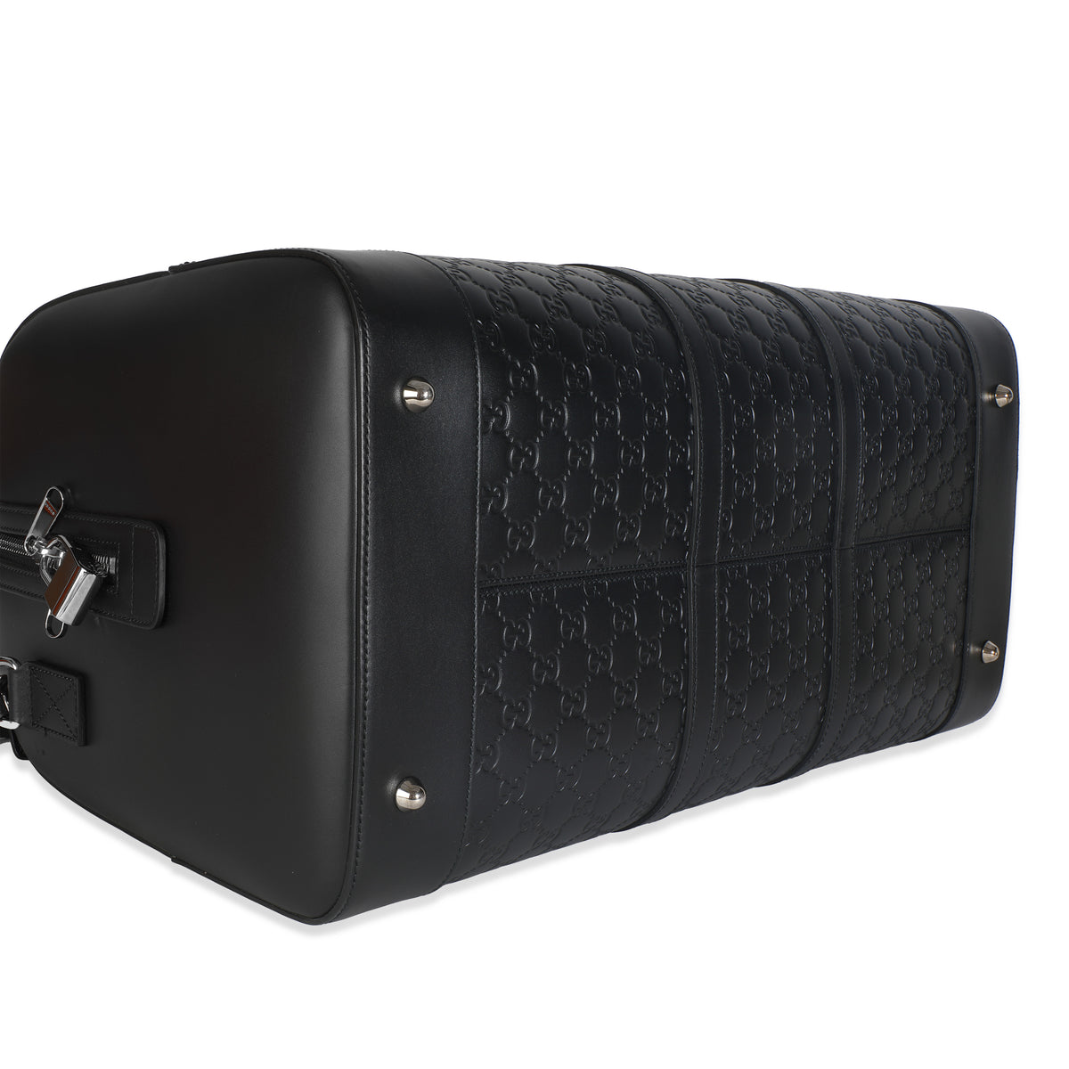 Black Guccissima Signature Medium Duffle Bag