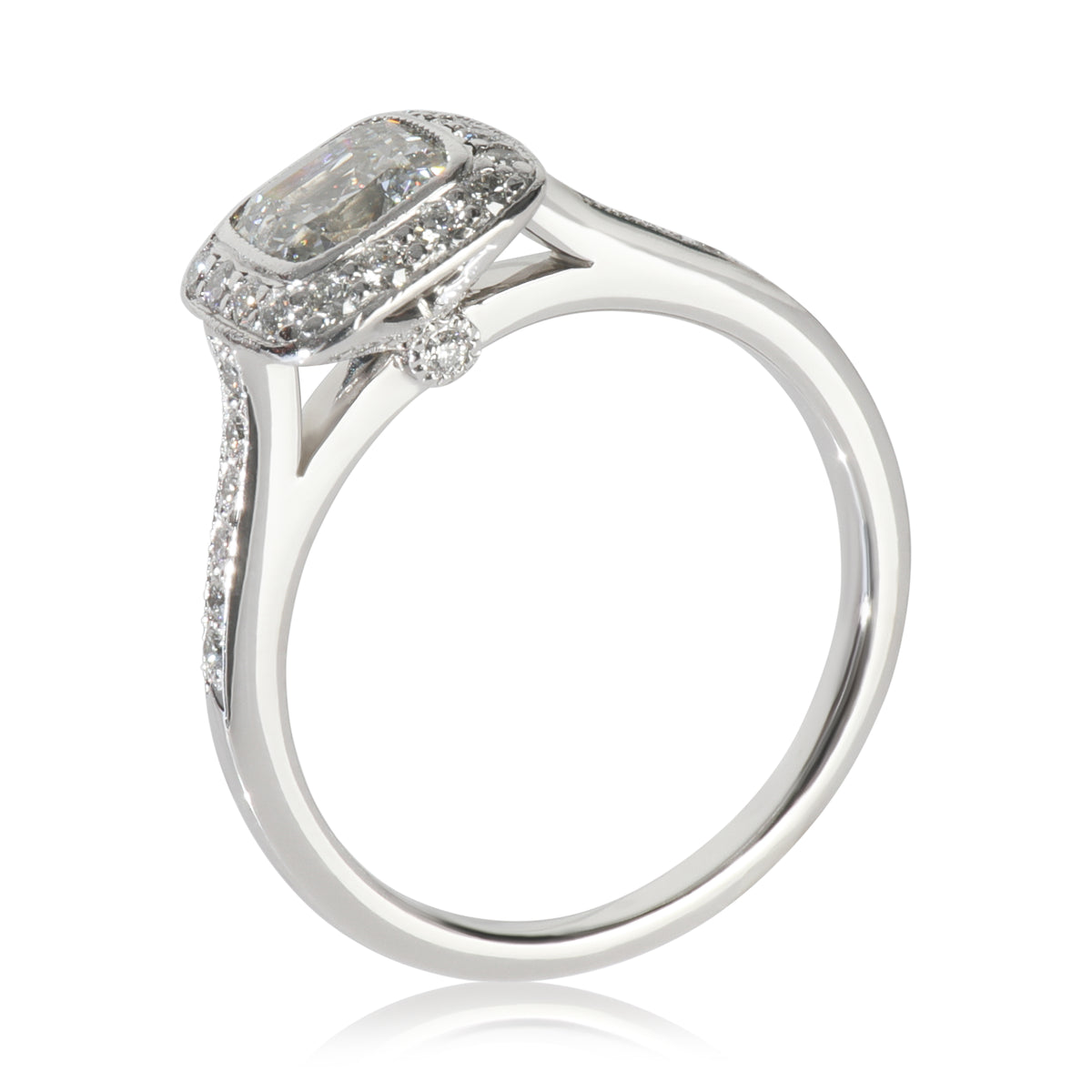1.01 ct Cushion Modified Diamond Legacy Engagement Ring