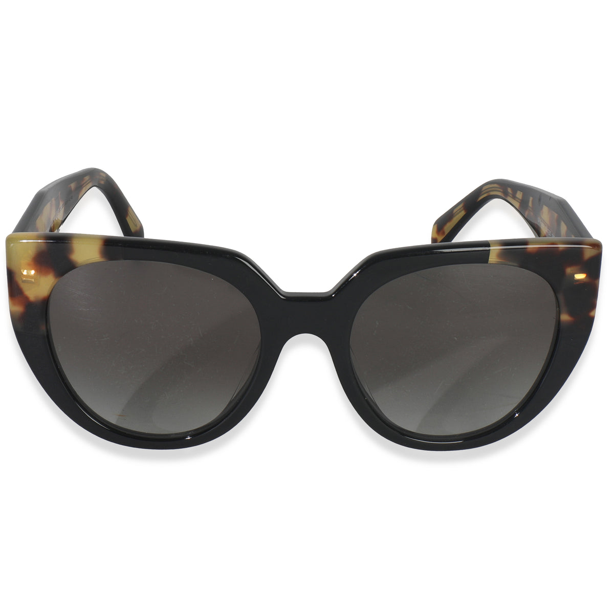 Brown Tortoise Cat Eye Logo Sunglasses