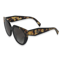Brown Tortoise Cat Eye Logo Sunglasses