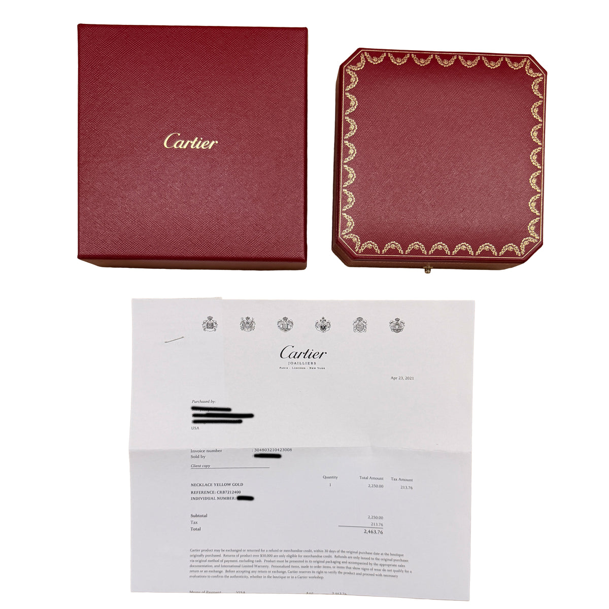 Yellow Gold  Love Necklace