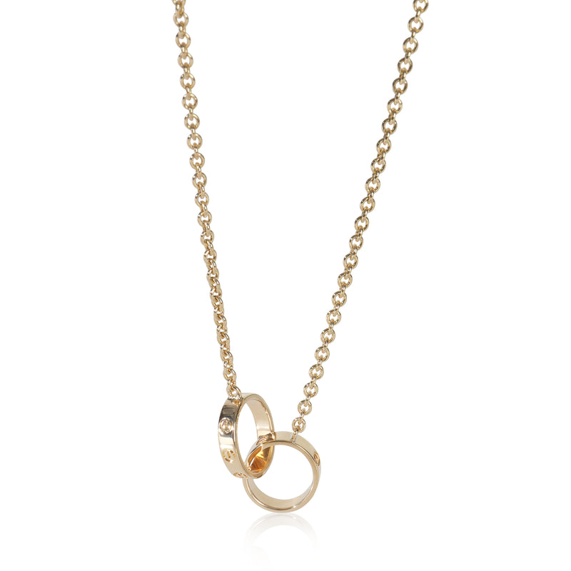 Yellow Gold  Love Necklace
