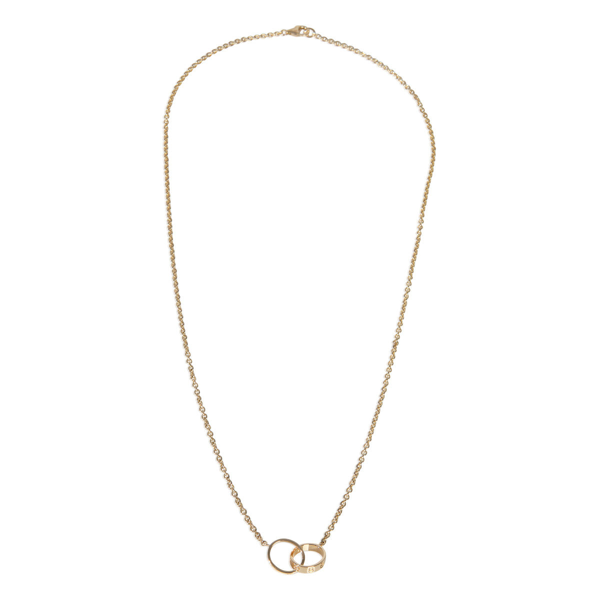 Yellow Gold  Love Necklace
