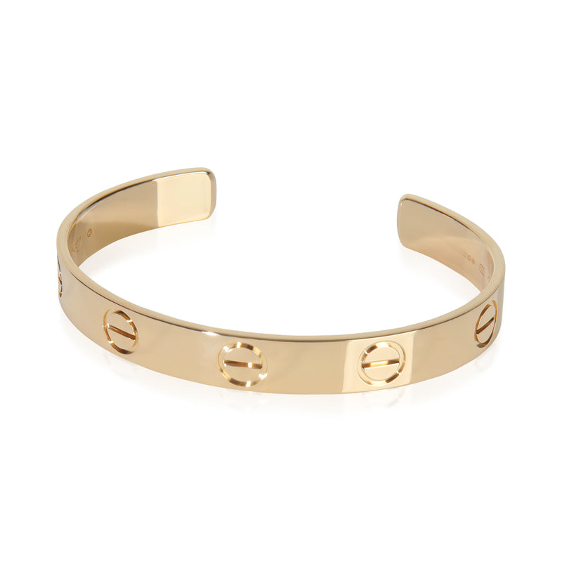 Yellow Gold  Large Model Love Cuff Bracelet