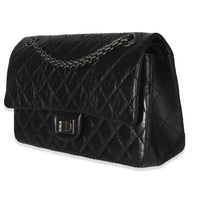 Black Quilted Aged Calfskin 2.55 Reissue 225 Flap Bag