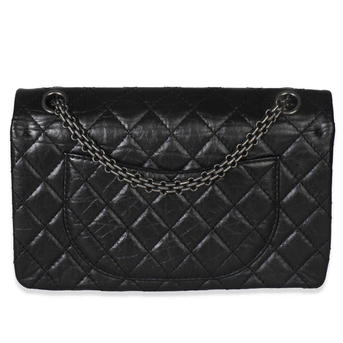 Black Quilted Aged Calfskin 2.55 Reissue 225 Flap Bag