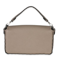 Dove Gray Cuoio Romano Calfskin Mini Selleria Baguette Bag