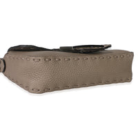 Dove Gray Cuoio Romano Calfskin Mini Selleria Baguette Bag