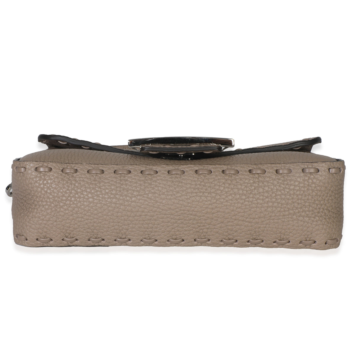 Dove Gray Cuoio Romano Calfskin Mini Selleria Baguette Bag