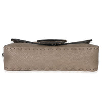 Dove Gray Cuoio Romano Calfskin Mini Selleria Baguette Bag