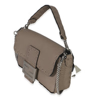 Dove Gray Cuoio Romano Calfskin Mini Selleria Baguette Bag
