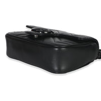 Black Matelasse Calfskin Monochrome GG Marmont Chain Belt Bag