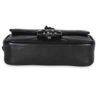 Black Matelasse Calfskin Monochrome GG Marmont Chain Belt Bag