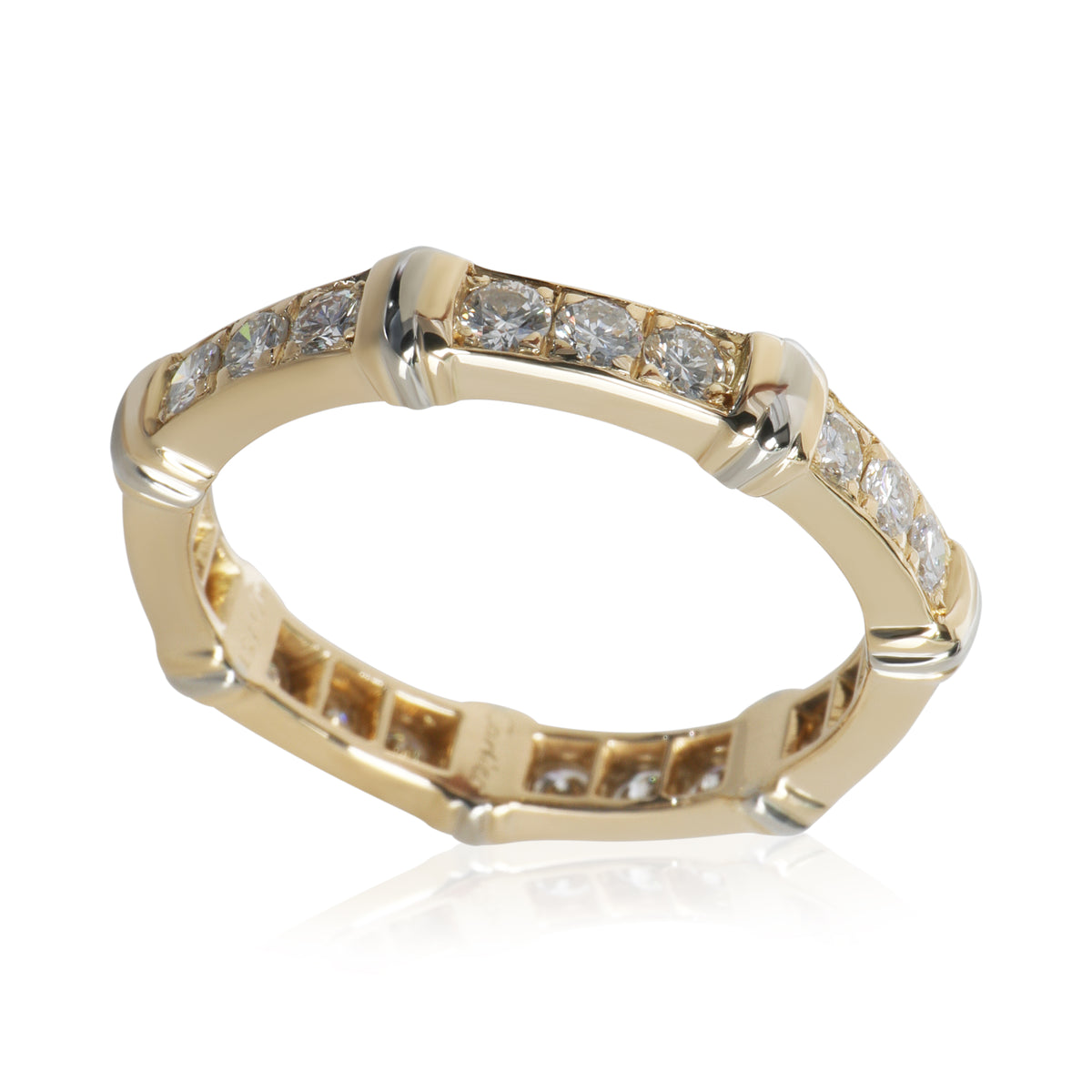 White Gold & Yellow Gold Diamond Vintage Contessa Band