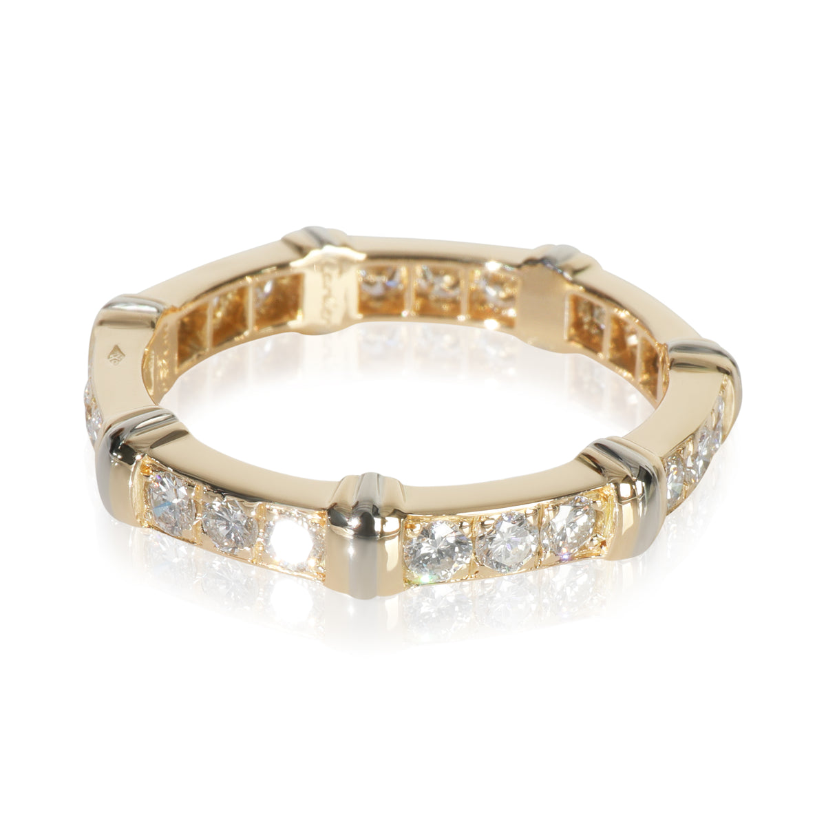 White Gold & Yellow Gold Diamond Vintage Contessa Band