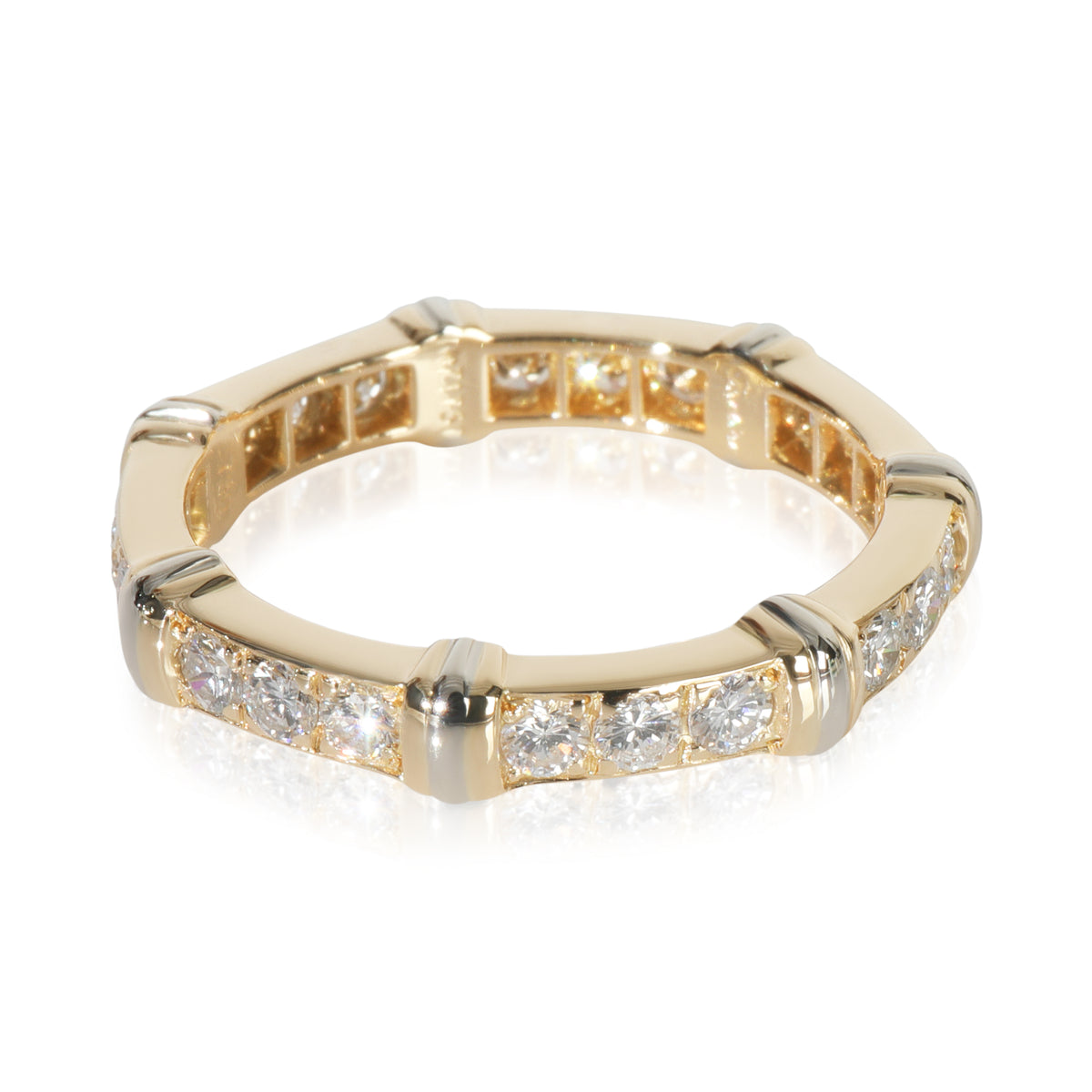 White Gold & Yellow Gold Diamond Vintage Contessa Band