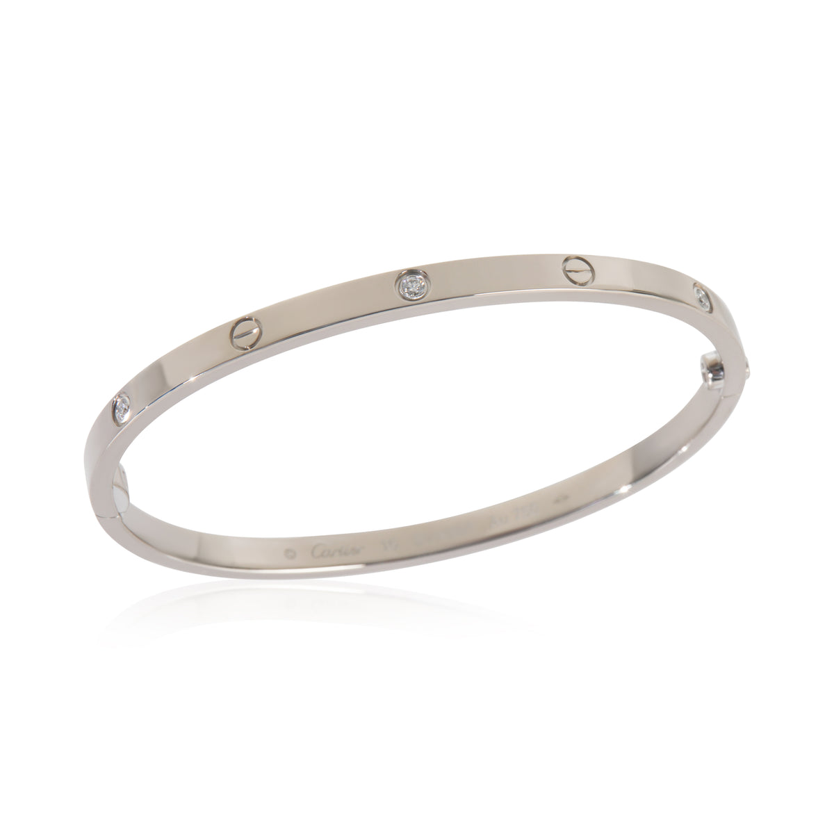 White Gold Diamond Small Model Love Bracelet