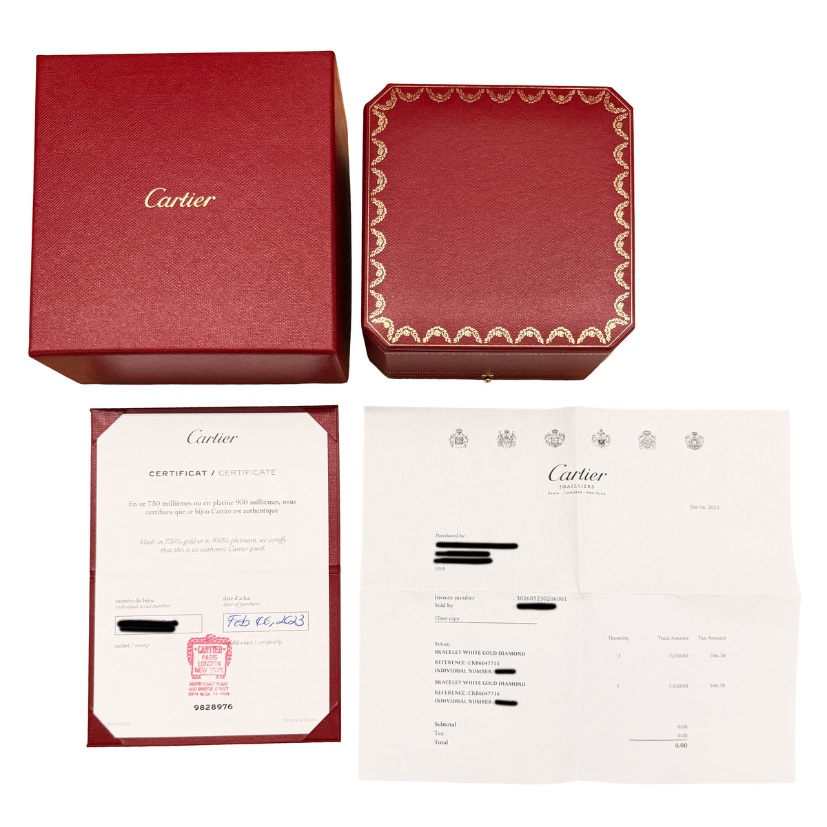 White Gold Diamond Small Model Love Bracelet