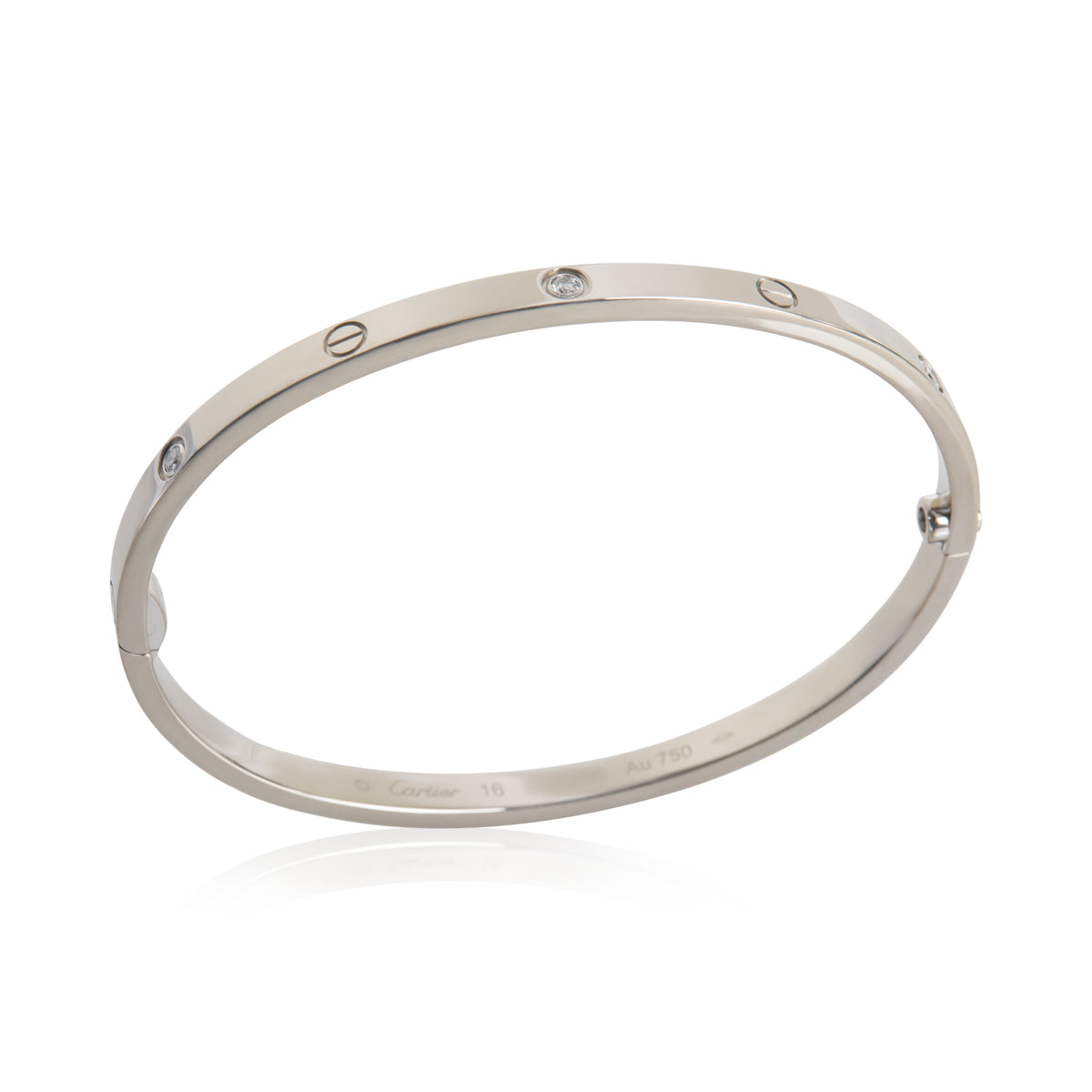 White Gold Diamond Small Model Love Bracelet