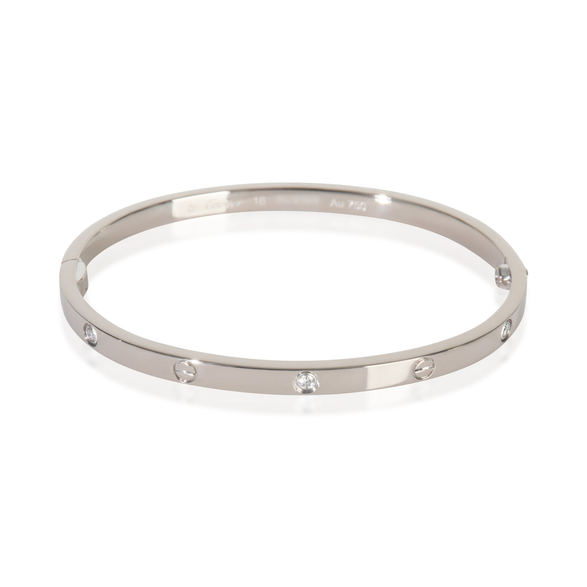 White Gold Diamond Small Model Love Bracelet