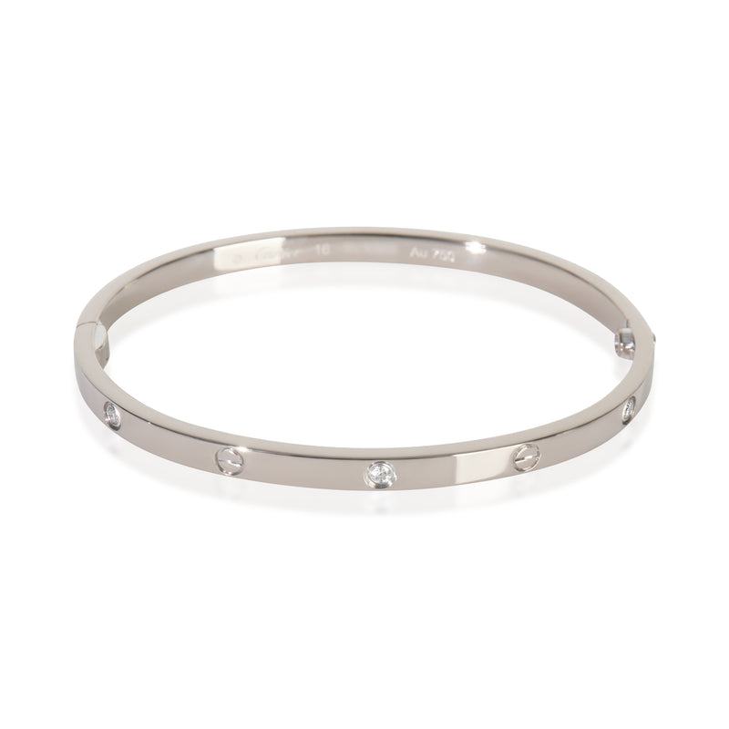 White Gold Diamond Small Model Love Bracelet