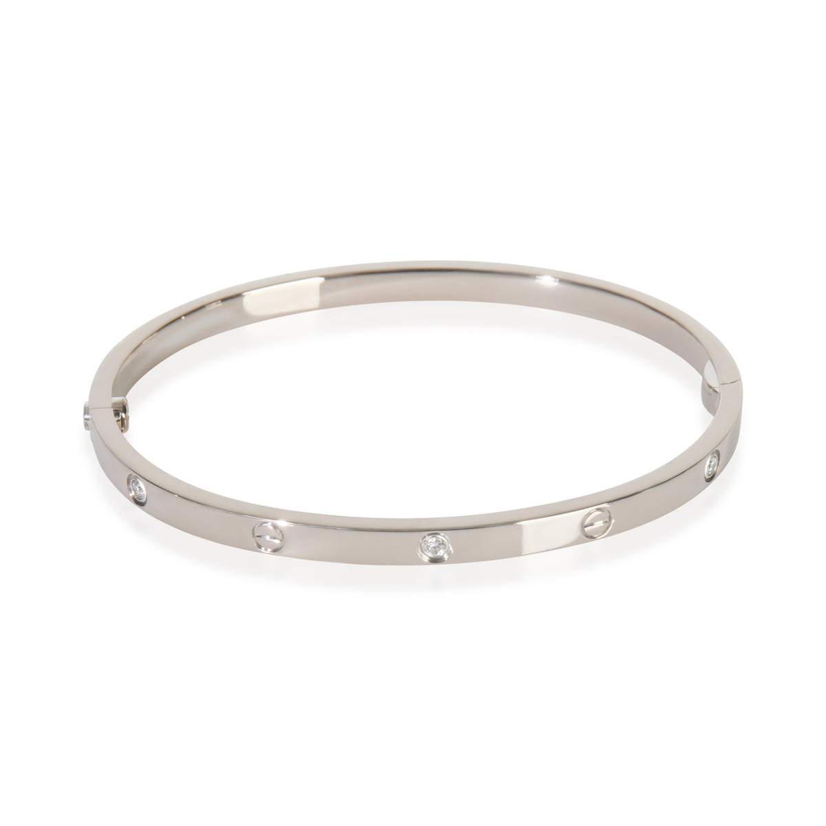 White Gold Diamond Small Model Love Bracelet