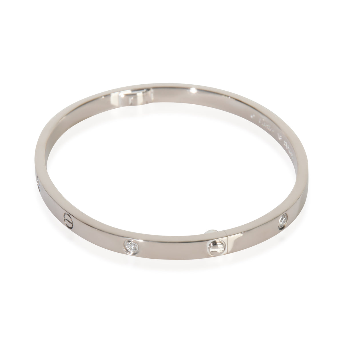 White Gold Diamond Small Model Love Bracelet
