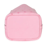 Bubblegum Pink Ostrich Micro Picotin Lock 14 PHW