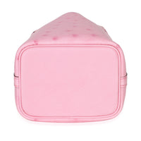 Bubblegum Pink Ostrich Micro Picotin Lock 14 PHW