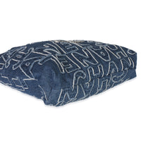 Blue Quilted Washed Denim Logo Embroidered Medium Chanel 22 Hobo