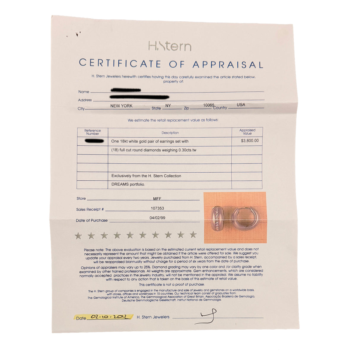 White Gold Diamond Earrings