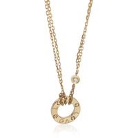 Yellow Gold Diamond Love Necklace