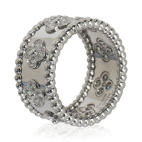 White Gold Diamond Perlee Clovers Ring