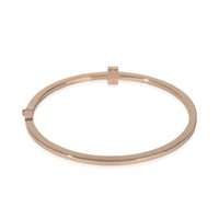 Rose Gold Diamond Tiffany T Hinged Bracelet