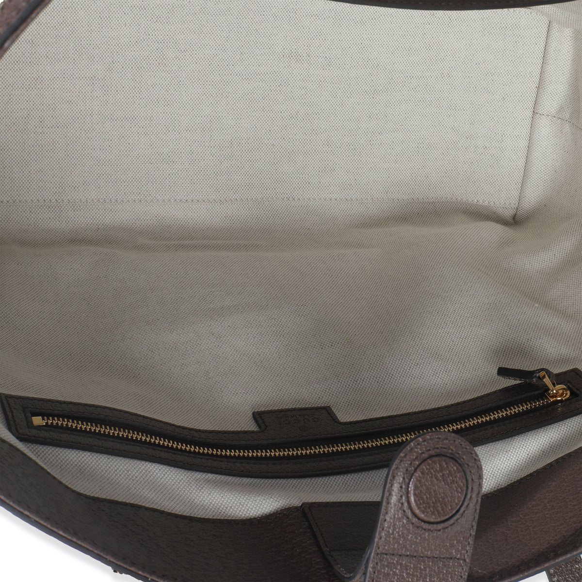 Beige Monogram Jumbo GG Textured Calfskin Web Medium Ophidia Shopping Tote