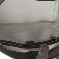 Beige Monogram Jumbo GG Textured Calfskin Web Medium Ophidia Shopping Tote