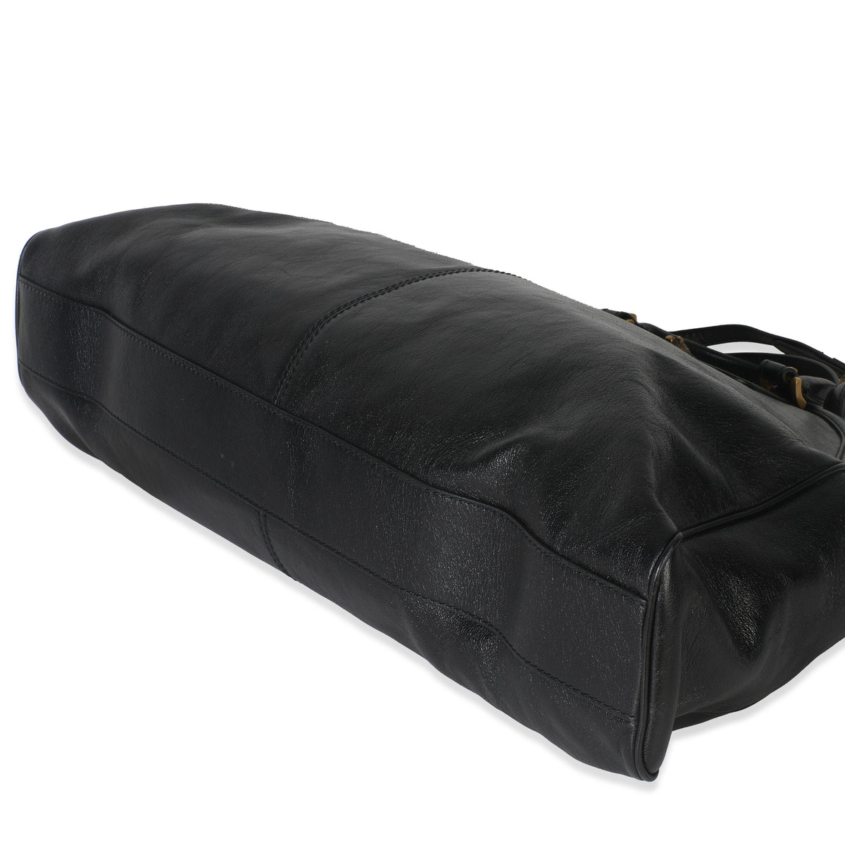 Black Calfskin Large Re(Belle) Shoulder Bag
