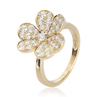 Yellow Gold Diamond Small Model Frivole Ring