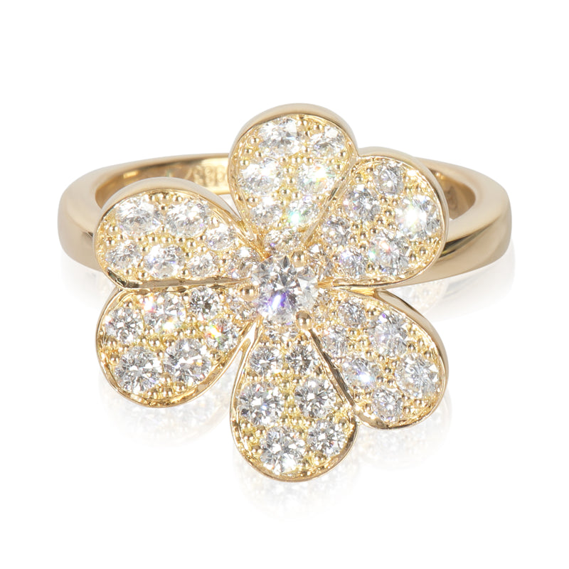 Yellow Gold Diamond Small Model Frivole Ring