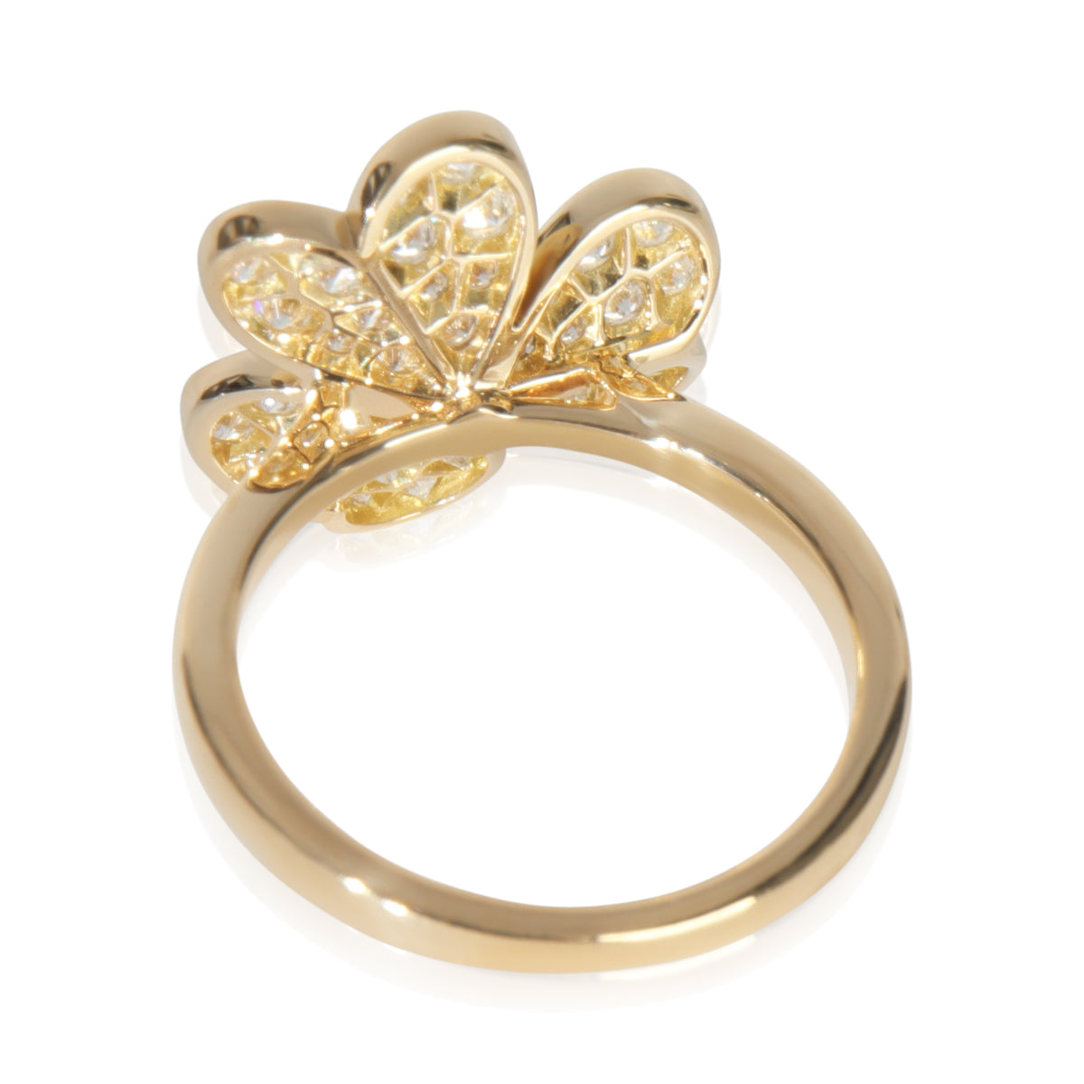 Yellow Gold Diamond Small Model Frivole Ring