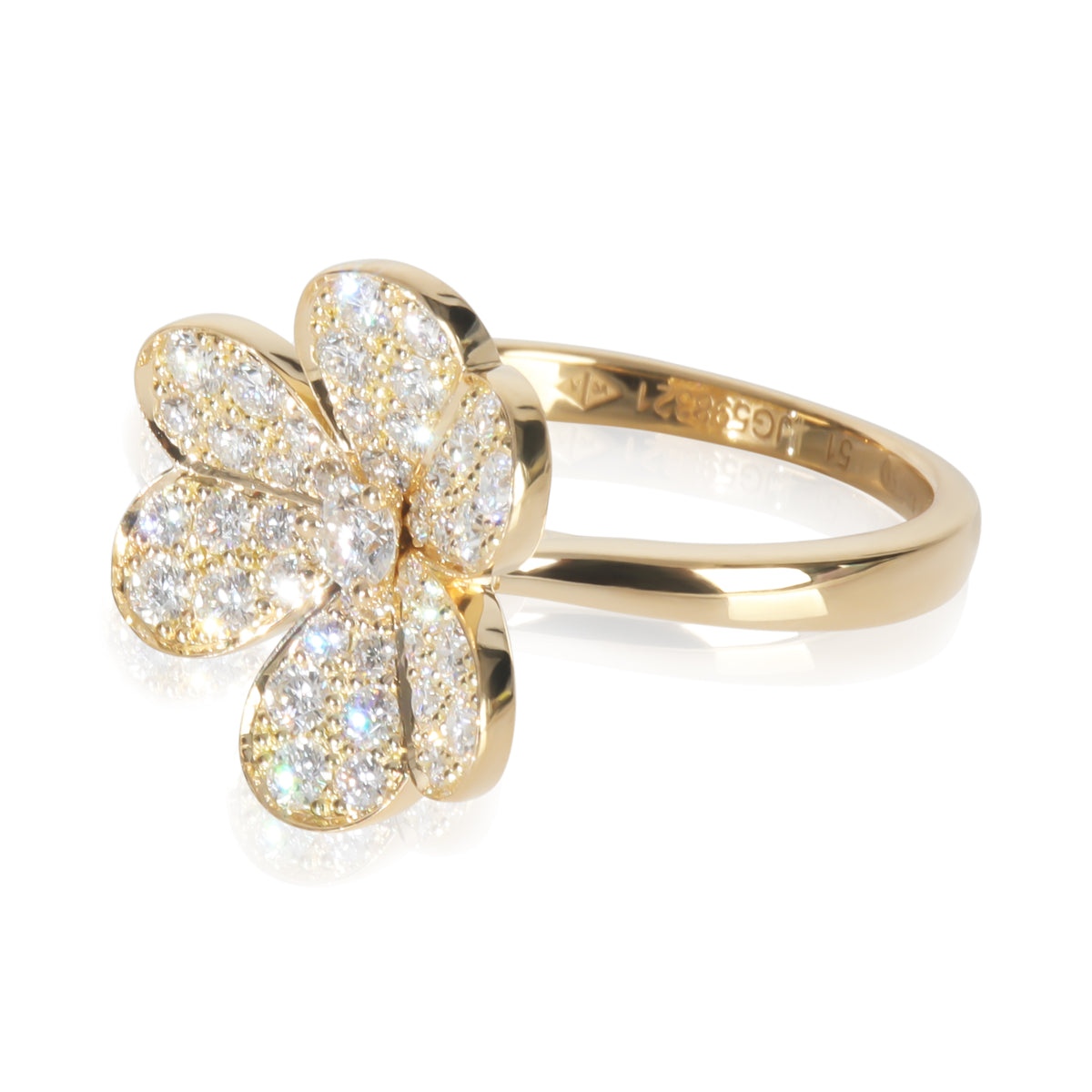 Yellow Gold Diamond Small Model Frivole Ring
