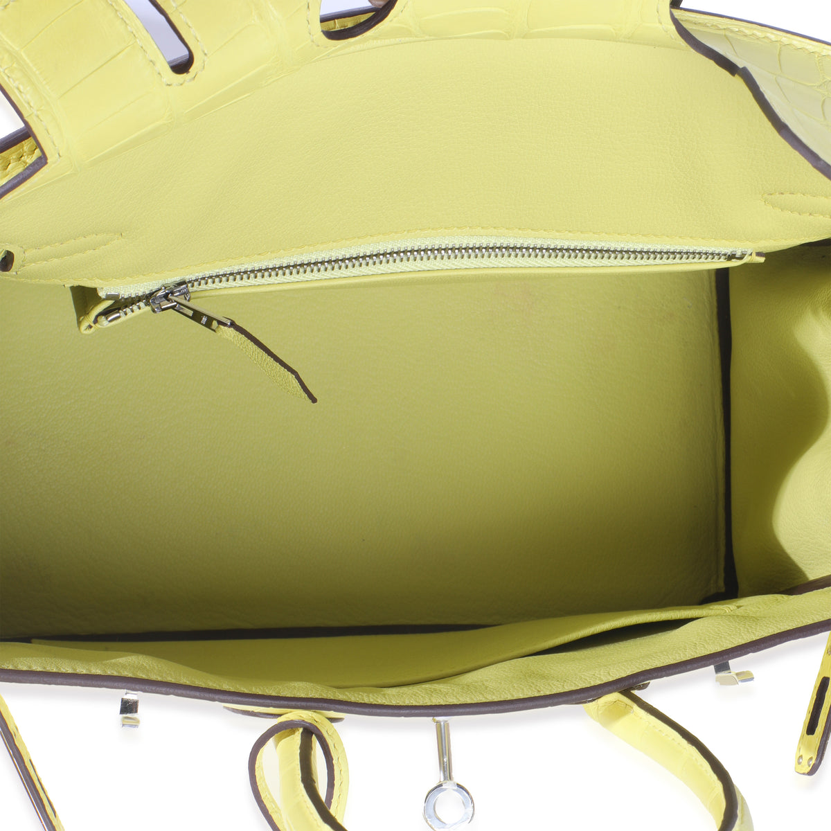 Lime Mississippiensis Matte Alligator Birkin 25 PHW