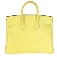 Lime Mississippiensis Matte Alligator Birkin 25 PHW