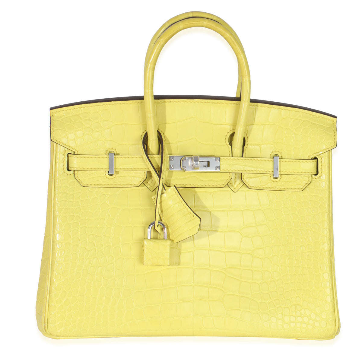 Lime Mississippiensis Matte Alligator Birkin 25 PHW