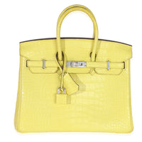 Lime Mississippiensis Matte Alligator Birkin 25 PHW