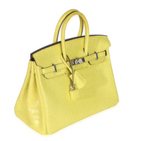 Lime Mississippiensis Matte Alligator Birkin 25 PHW