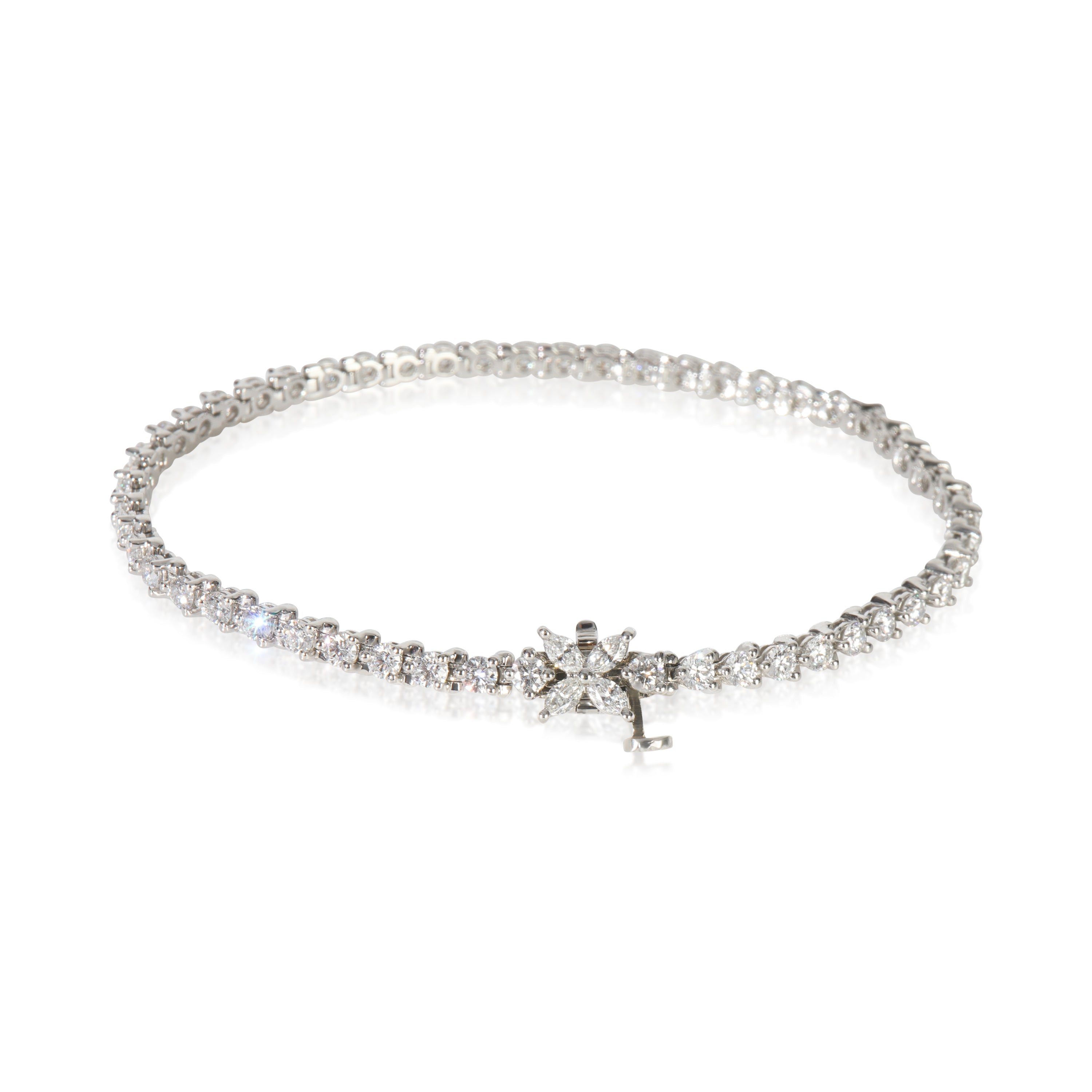 Tiffany & Co. Platinum Diamond Victoria Tennis Bracelet | myGemma
