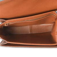 White Calfskin Triomphe Canvas Teen Triomphe