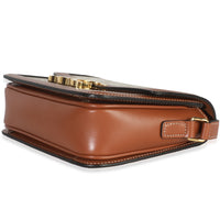 White Calfskin Triomphe Canvas Teen Triomphe